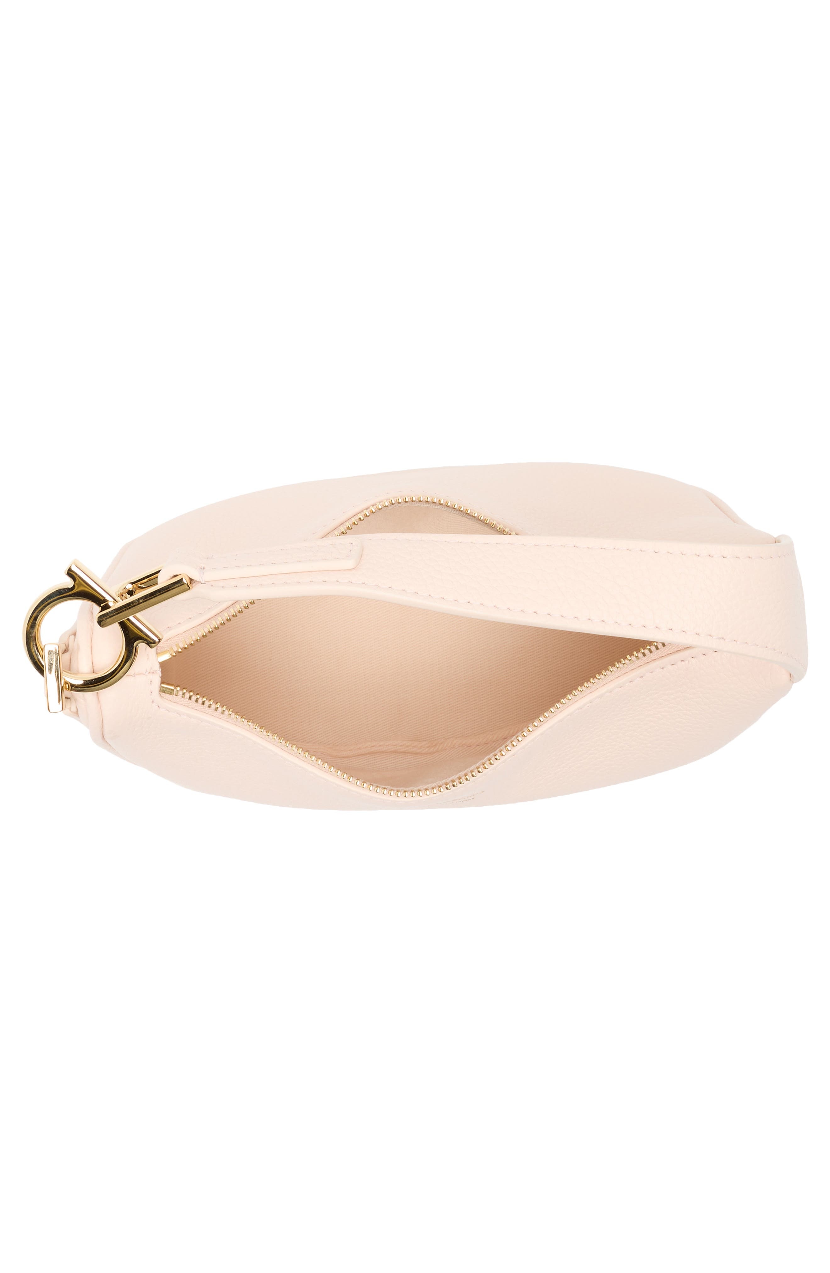 FERRAGAMO Mini Smile Leather Top Handle Bag in Ballet at Nordstrom - 4