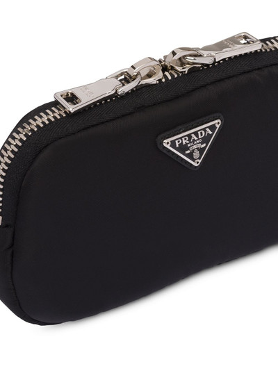 Prada logo-plaque pouch belt outlook