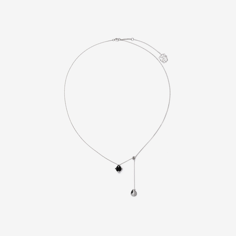 Onyx Shield Pendant Necklace 1