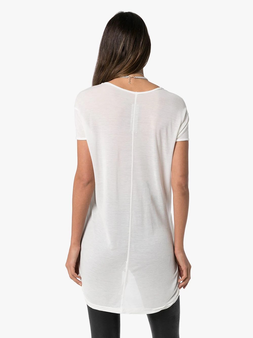 draped T-shirt - 4