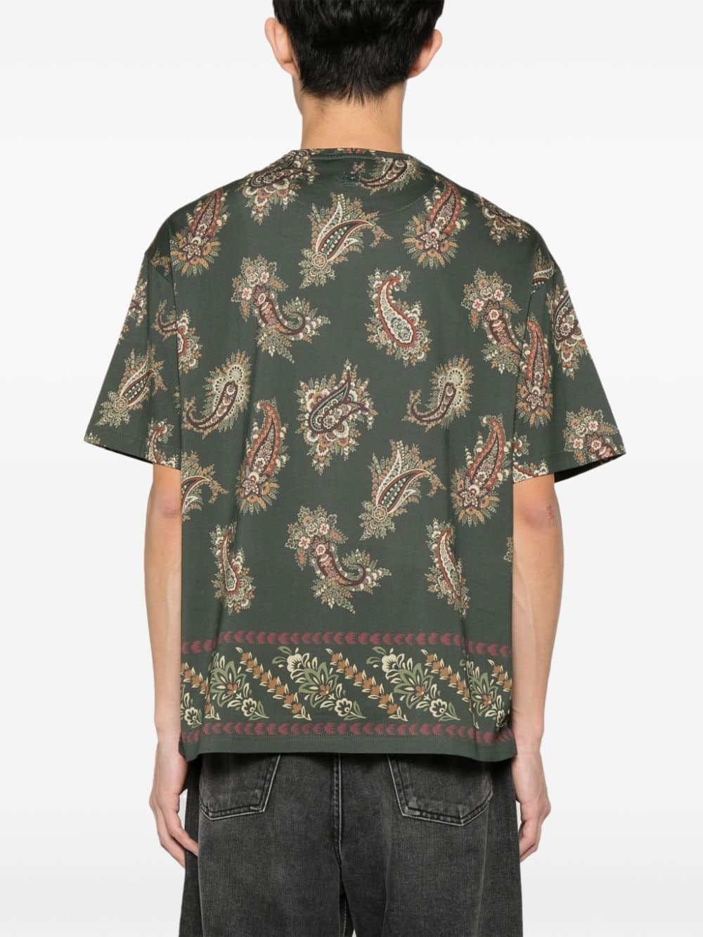 paisley-print cotton T-shirt - 4