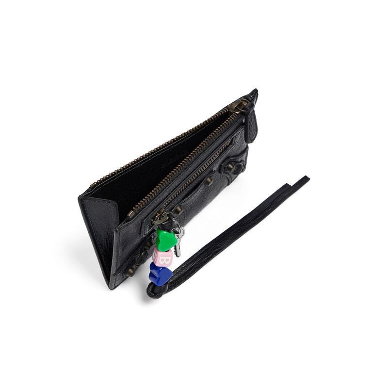 BALENCIAGA Women's Le City Long Coin And Card Holder in Black outlook
