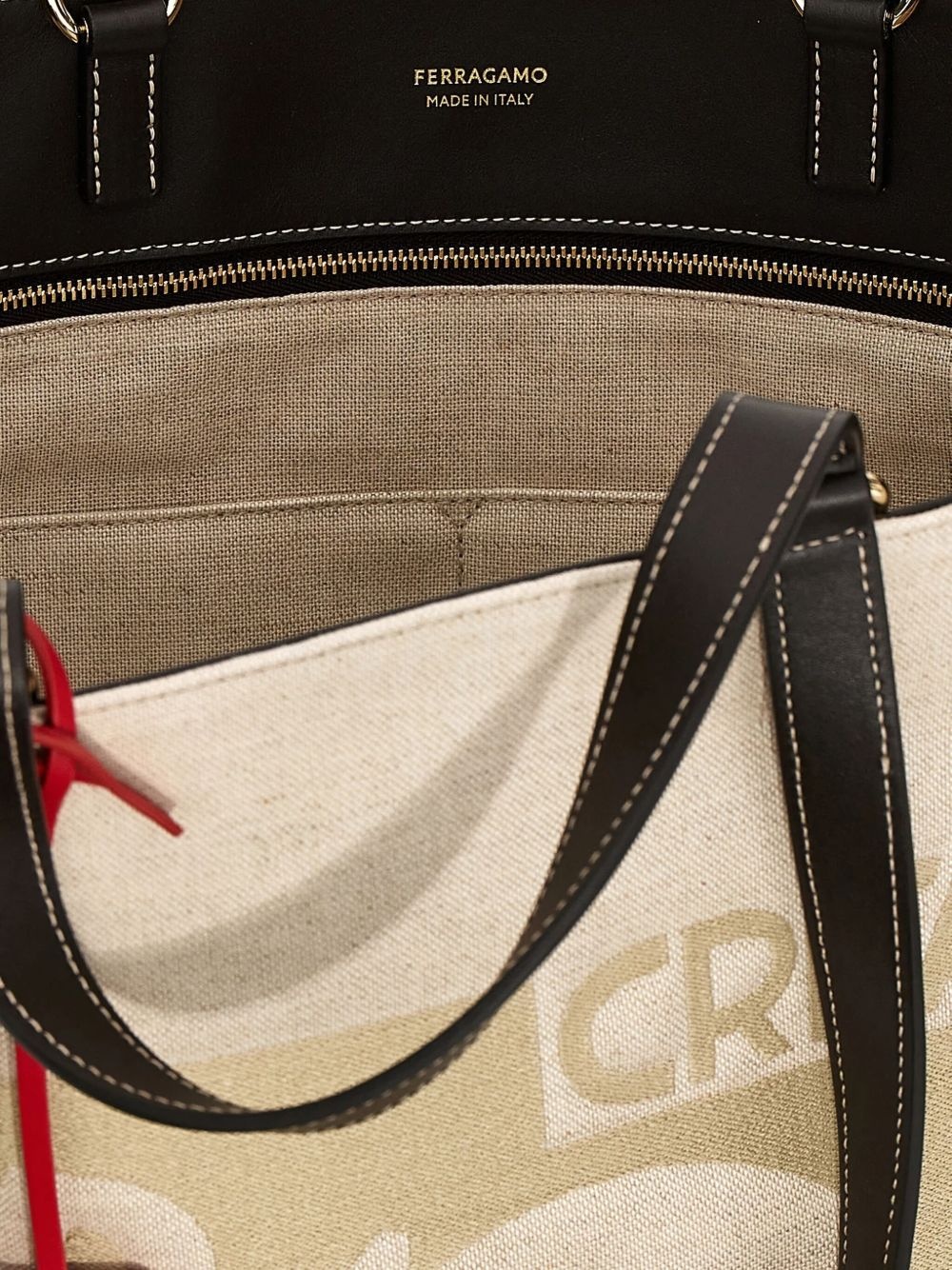 large logo-jacquard tote bag - 4