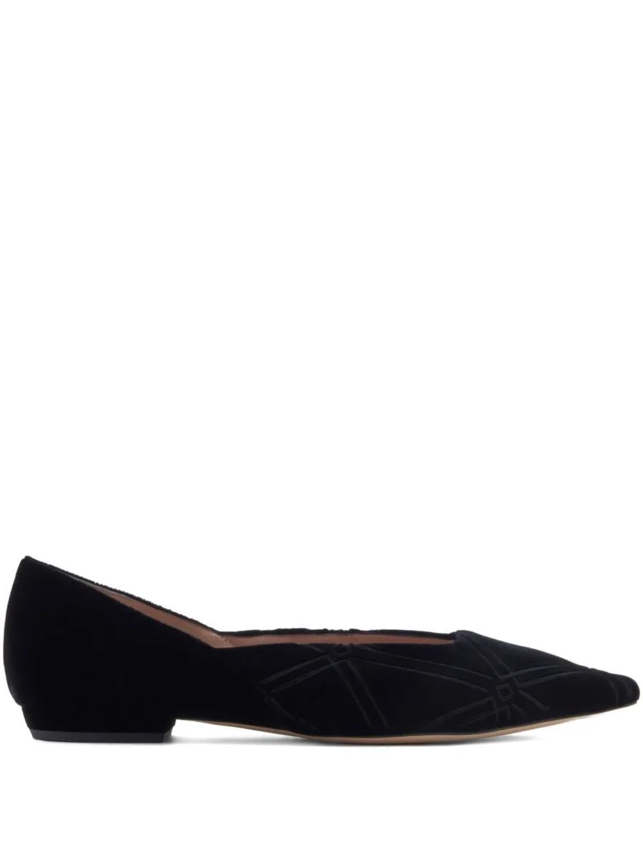 Emporio Armani Flat Shoes Black - 1