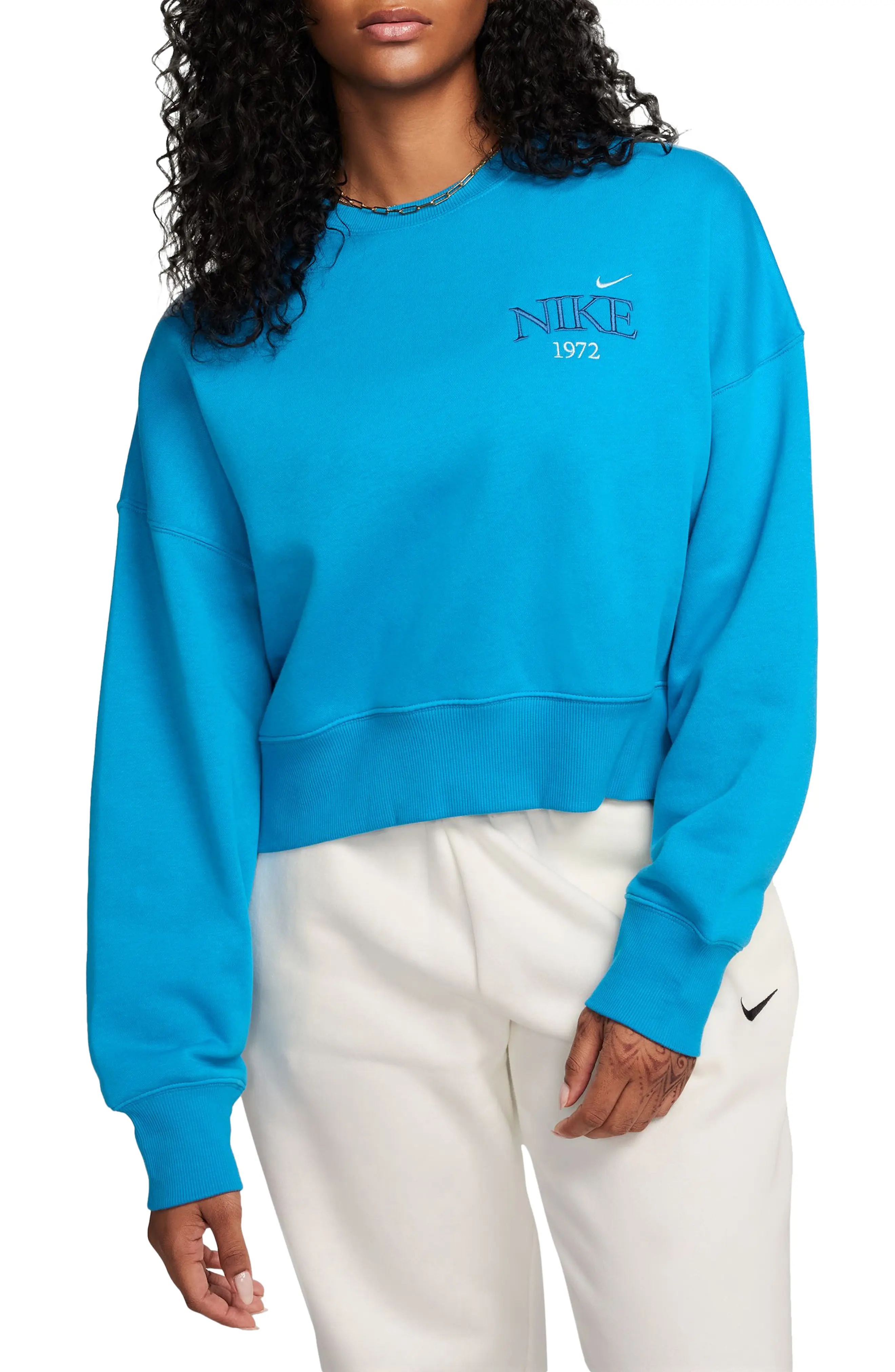 Phoenix Fleece Varsity Oversize Crewneck Sweatshirt - 1