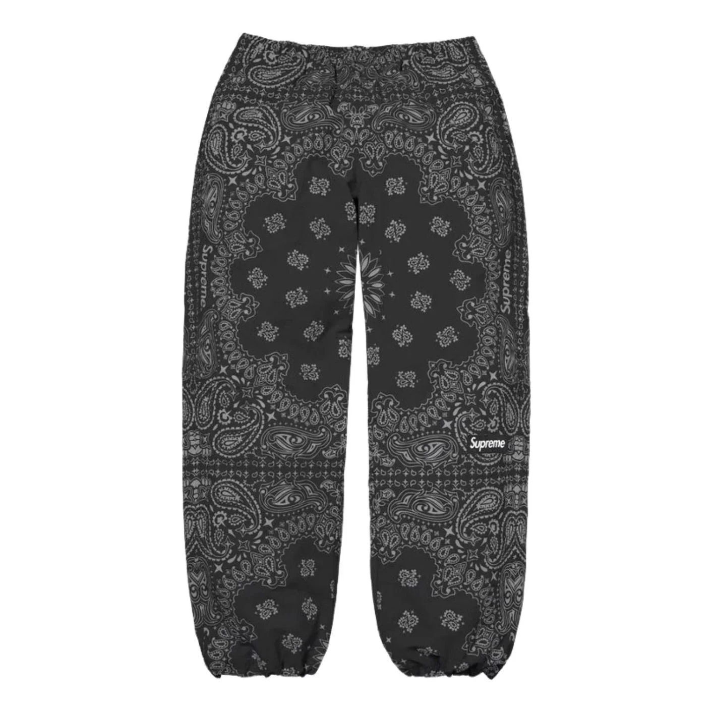 Supreme SS26 Reflective Bandana Track Pant 'Black' SUP-SS26-295-BLK - 1