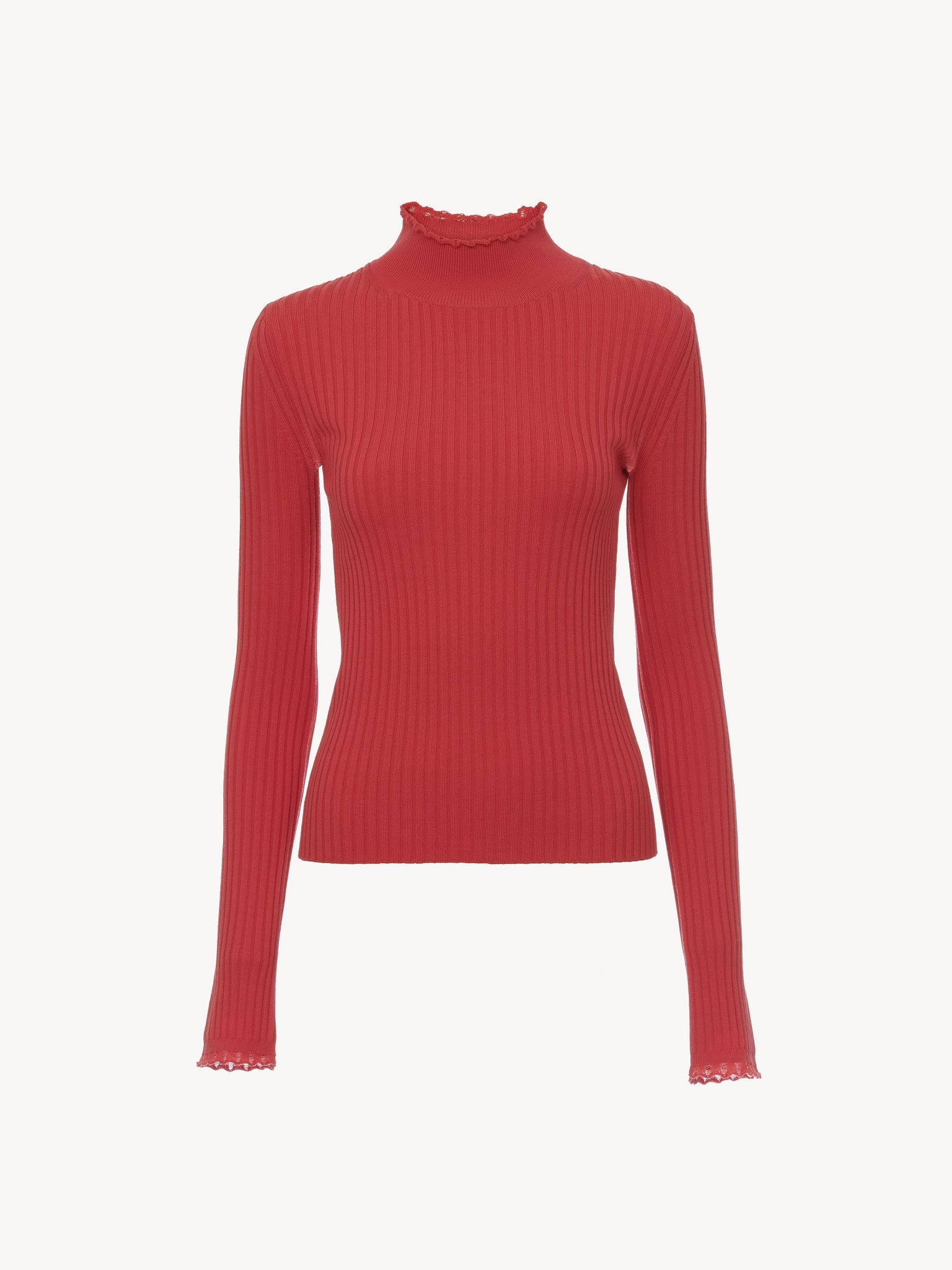 FITTED HIGH-NECK SWEATER - 3