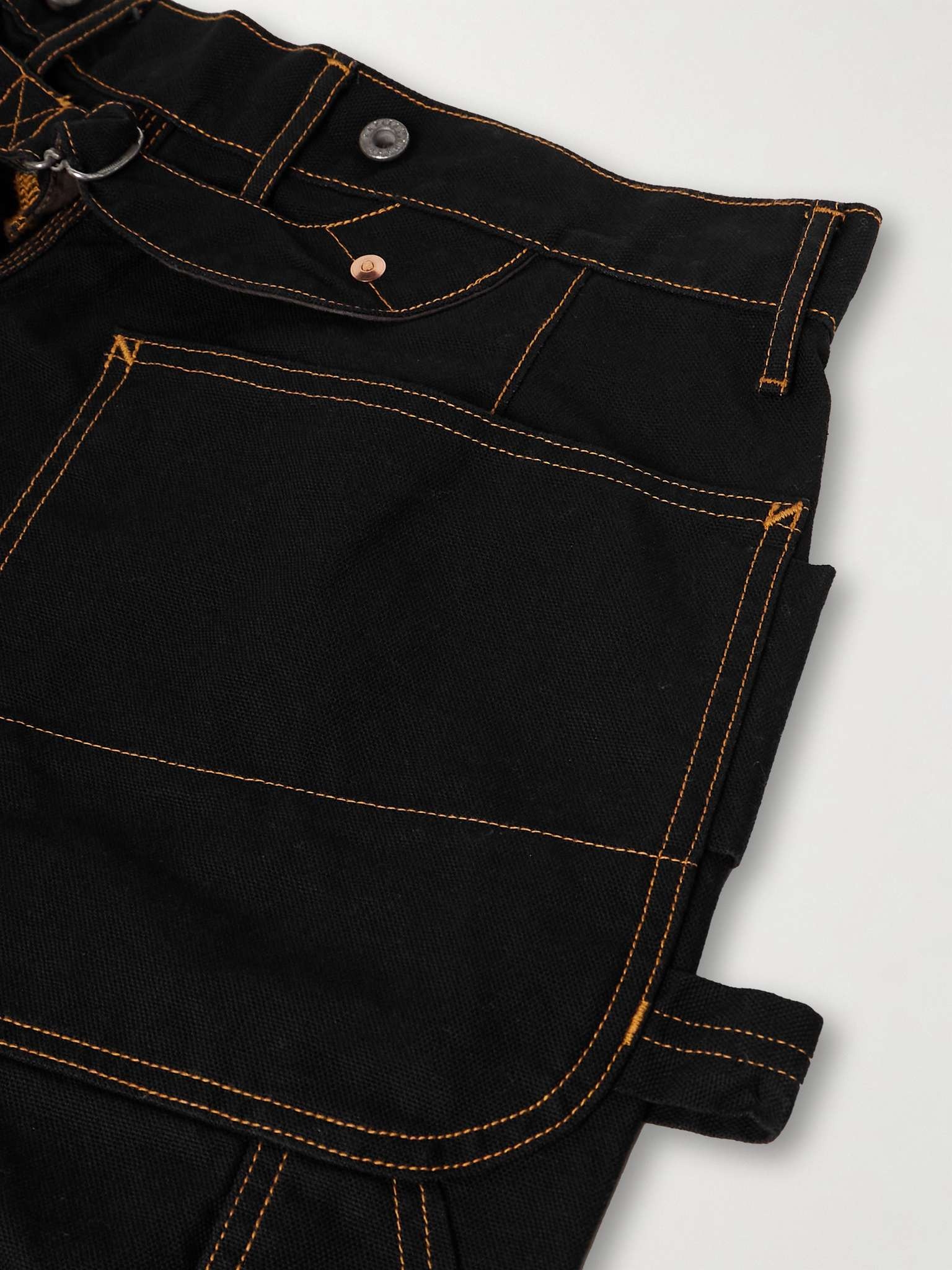 Lumber Straight-Leg Embroidered Cotton-Canvas Cargo Trousers - 5