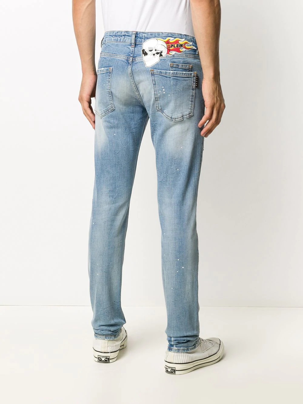 Skull on Fire straight jeans - 4