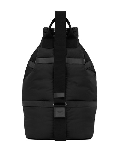 SAINT LAURENT Rive Gauche logo-debossed backpack outlook