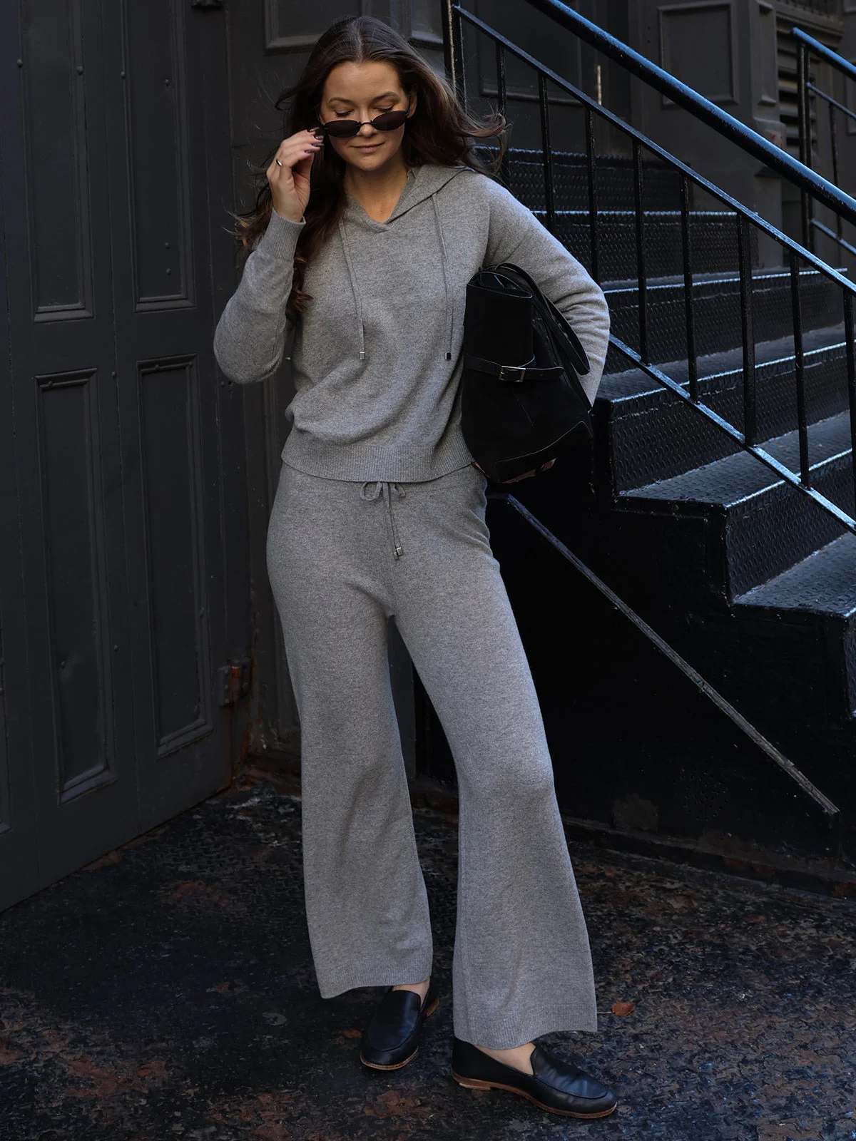 Madison: 100% Cashmere Hoodie - 1
