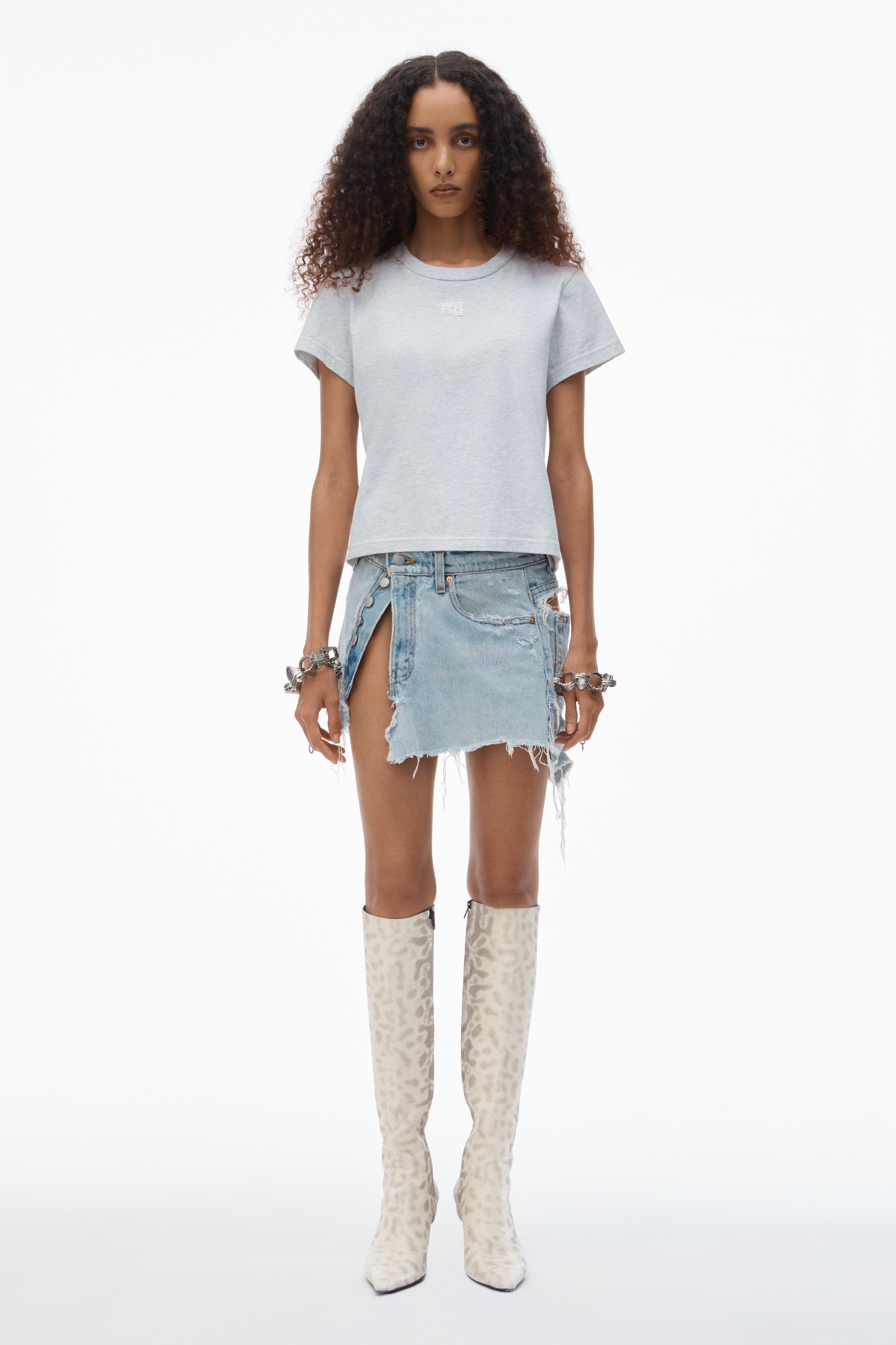 puff logo shrunken tee in cotton jersey - 5