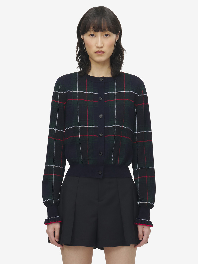 Alexander McQueen Wool Tartan Cardigan outlook