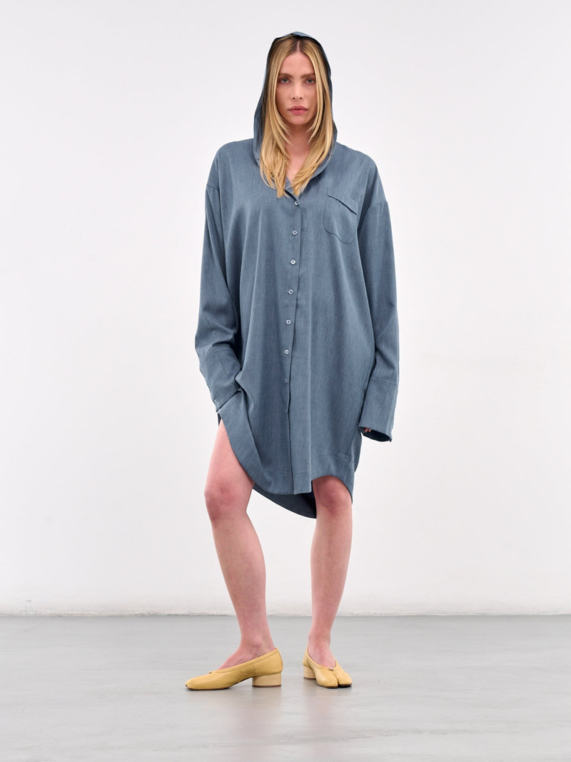 AVAVAV Oversized Hood Button-Up Shirt outlook
