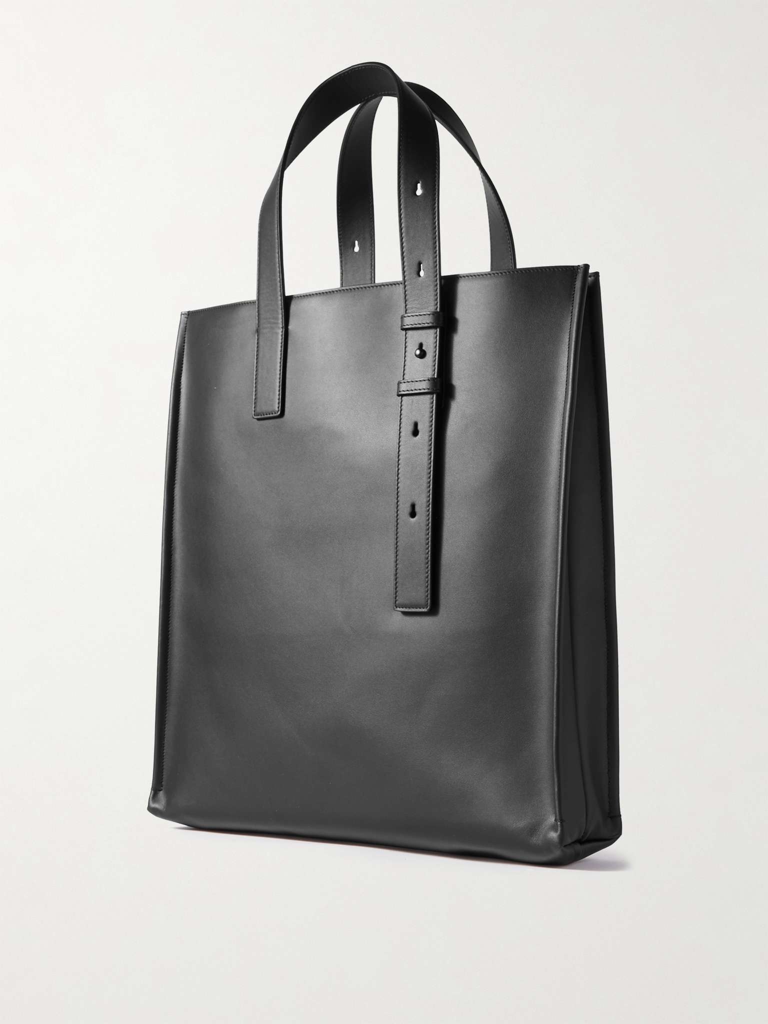 North South Logo-Debossed Leather Tote - 4