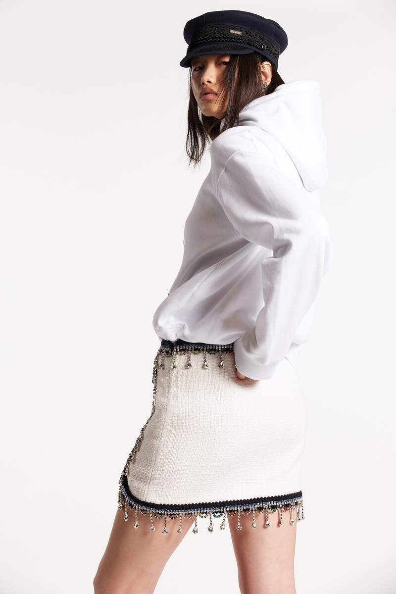 DSQUARED2 24 CHIC BOUCLÉ MINI SKIRT outlook