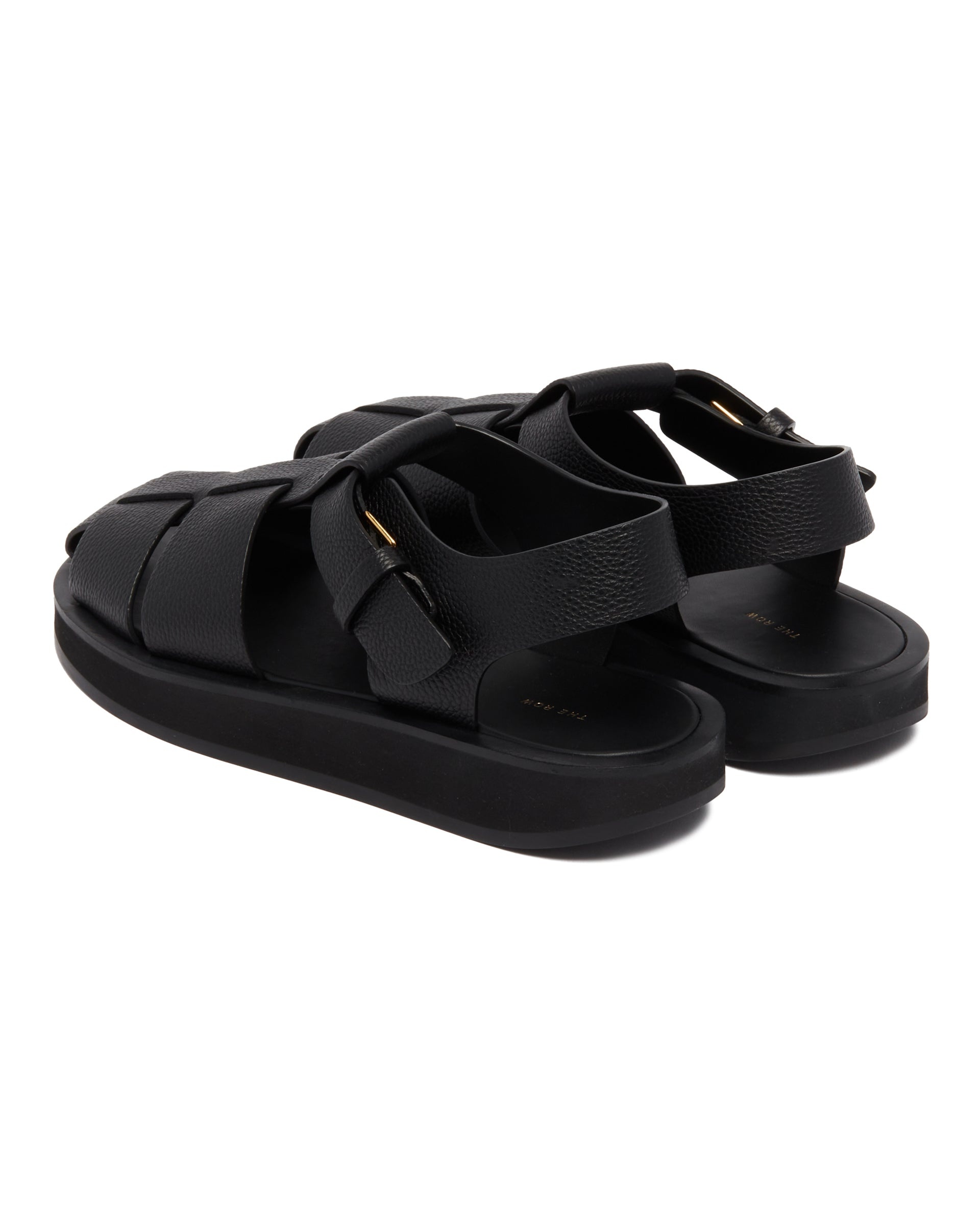 Black Fisherman Sandals - 5