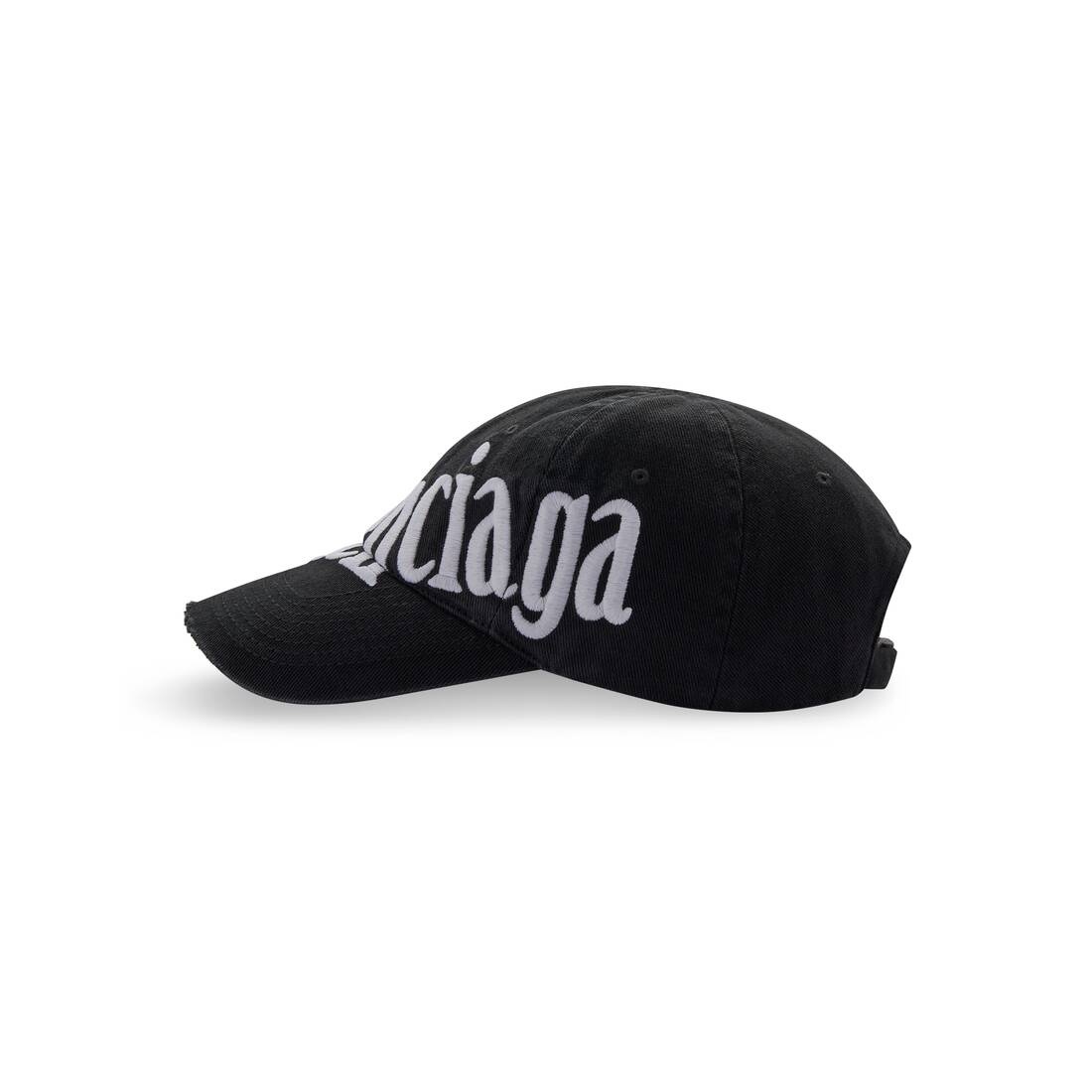 Men's Diagonal Cap in Black - 4