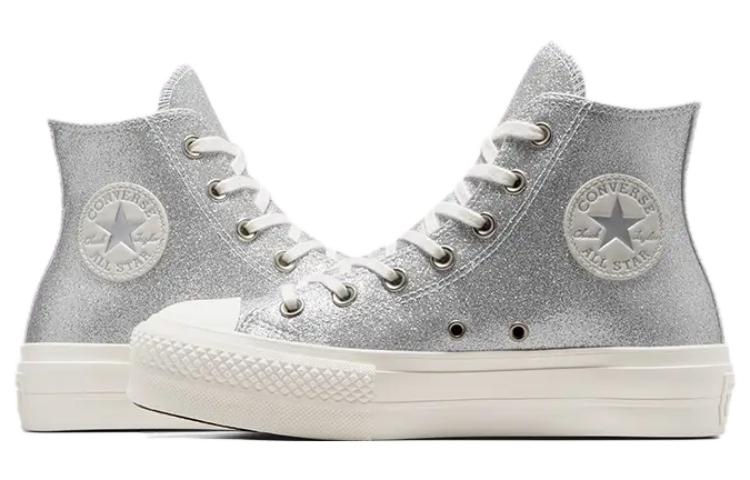 (WMNS) Converse Chuck Taylor All Star Lift Hi 'Silver' A07949C - 5