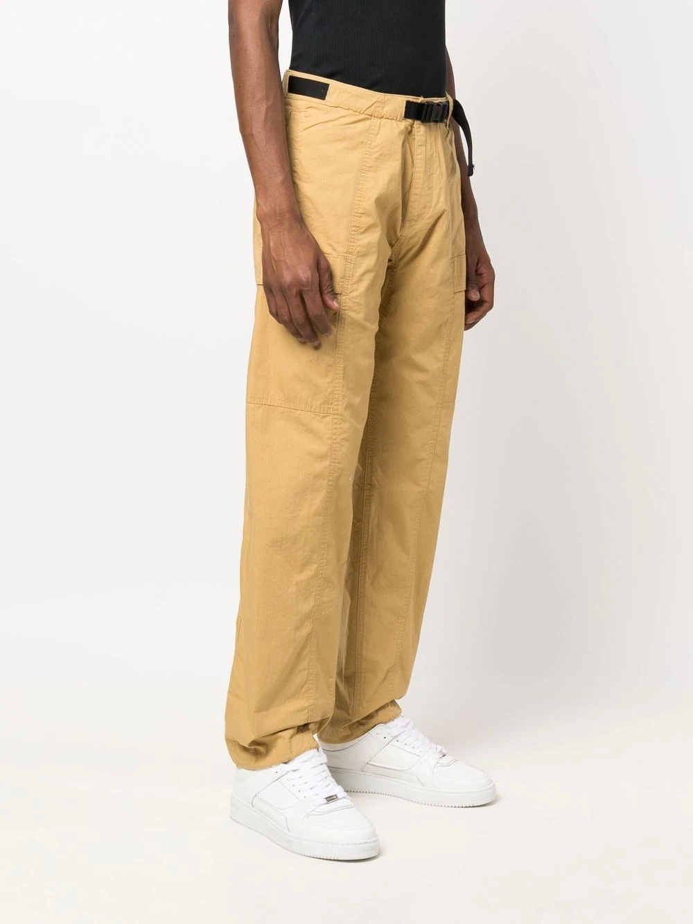 flap-pocket straight-leg trousers - 3