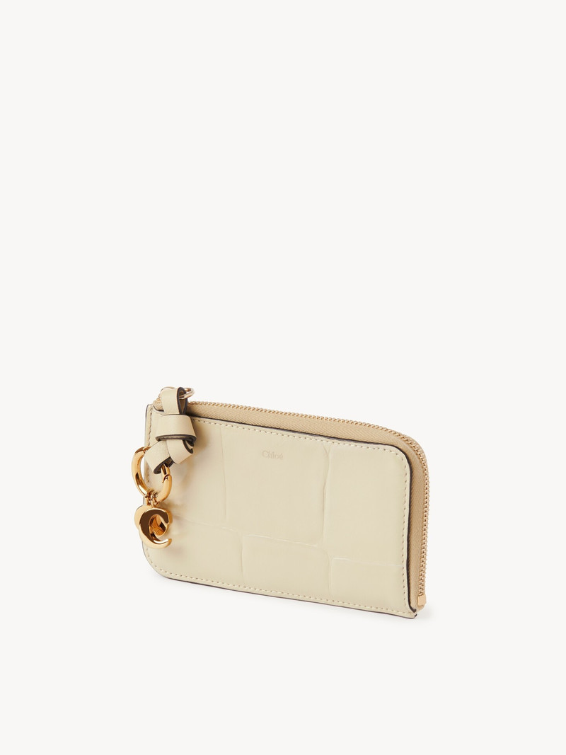 Chloé ALPHABET WALLET IN CROCO-EFFECT LEATHER outlook