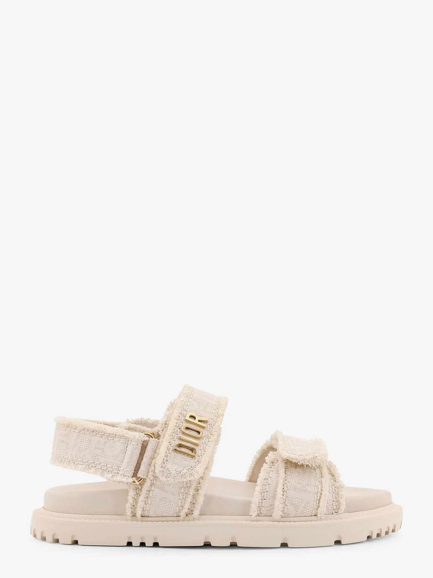Dior Women Dioract Fabric Sandals With Dior Oblique Motif - 1