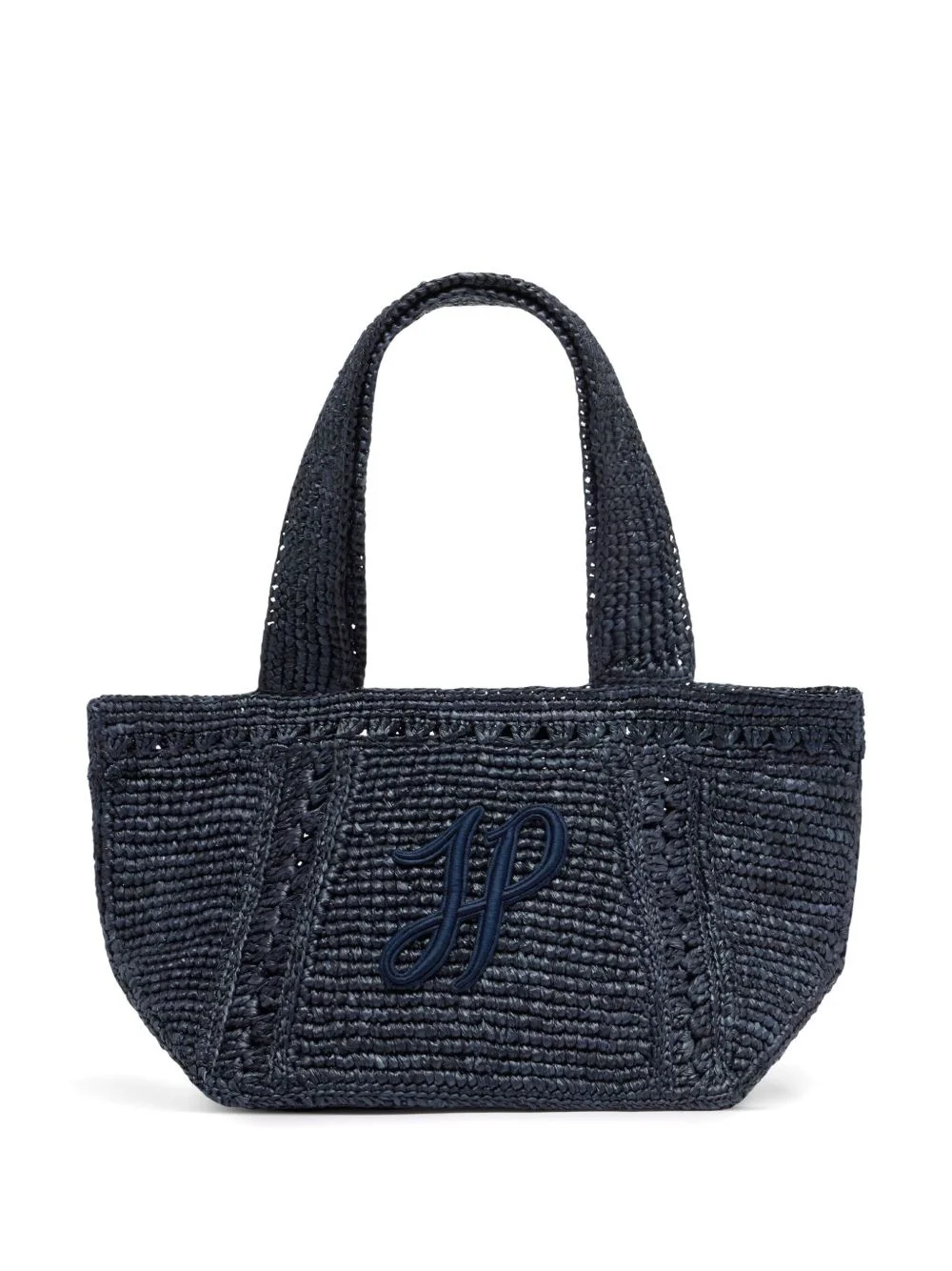 small JP monogram trapeze-design tote bag - 1
