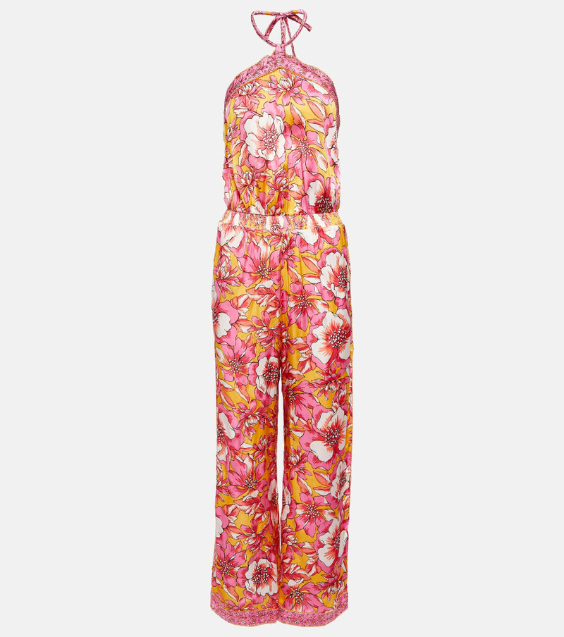 Isabelle printed halterneck jumpsuit - 1