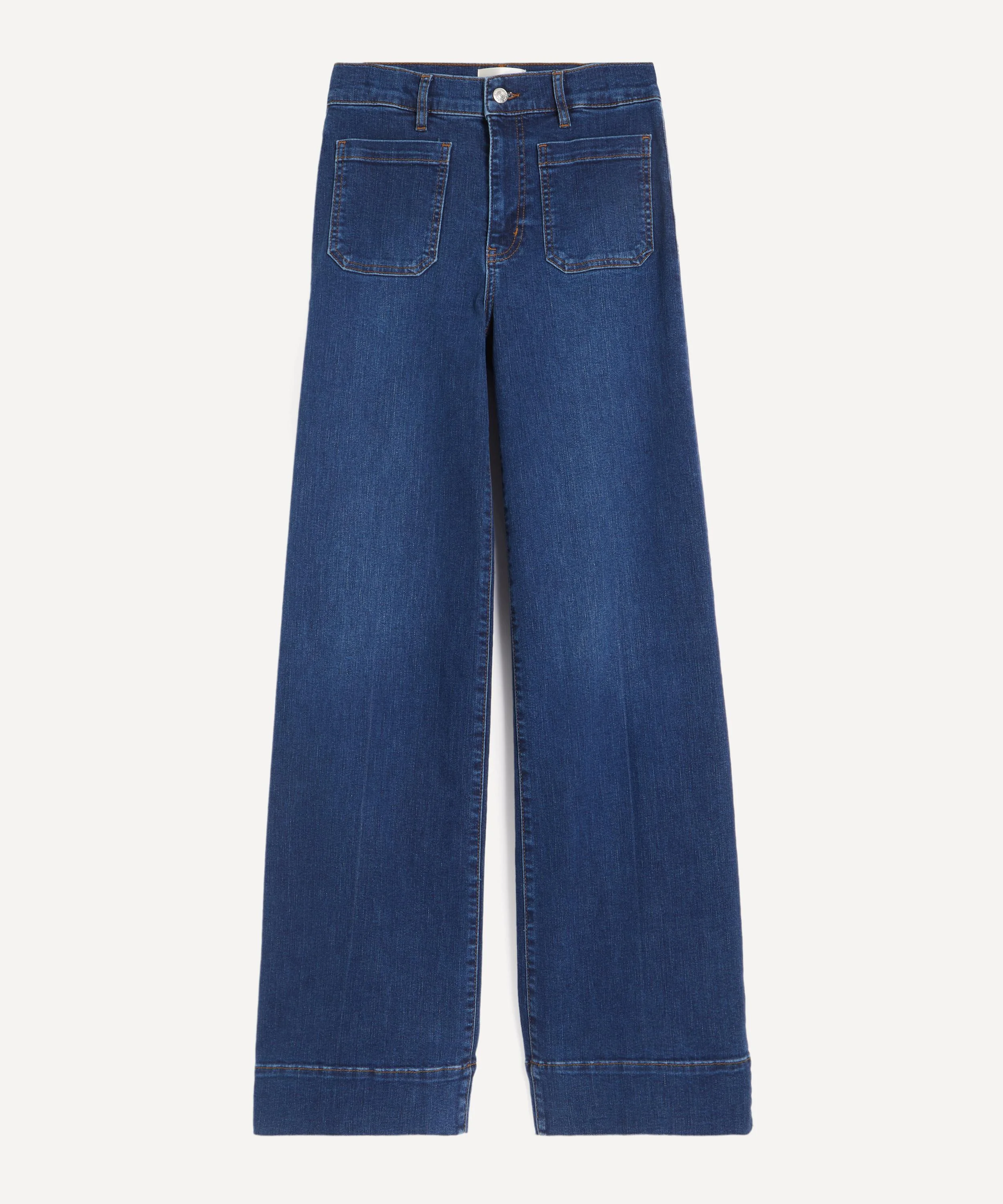 Le Slim Palazzo Modernist Pocket Long Jeans - 1