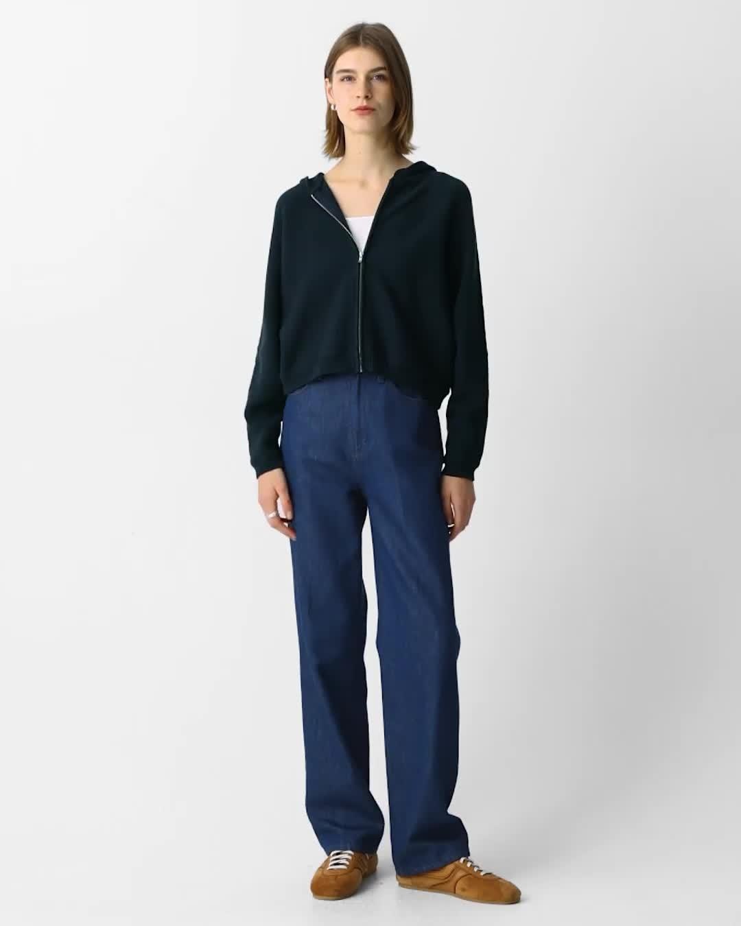 Zip-Up Hoodie in Rounded Cotton - 8
