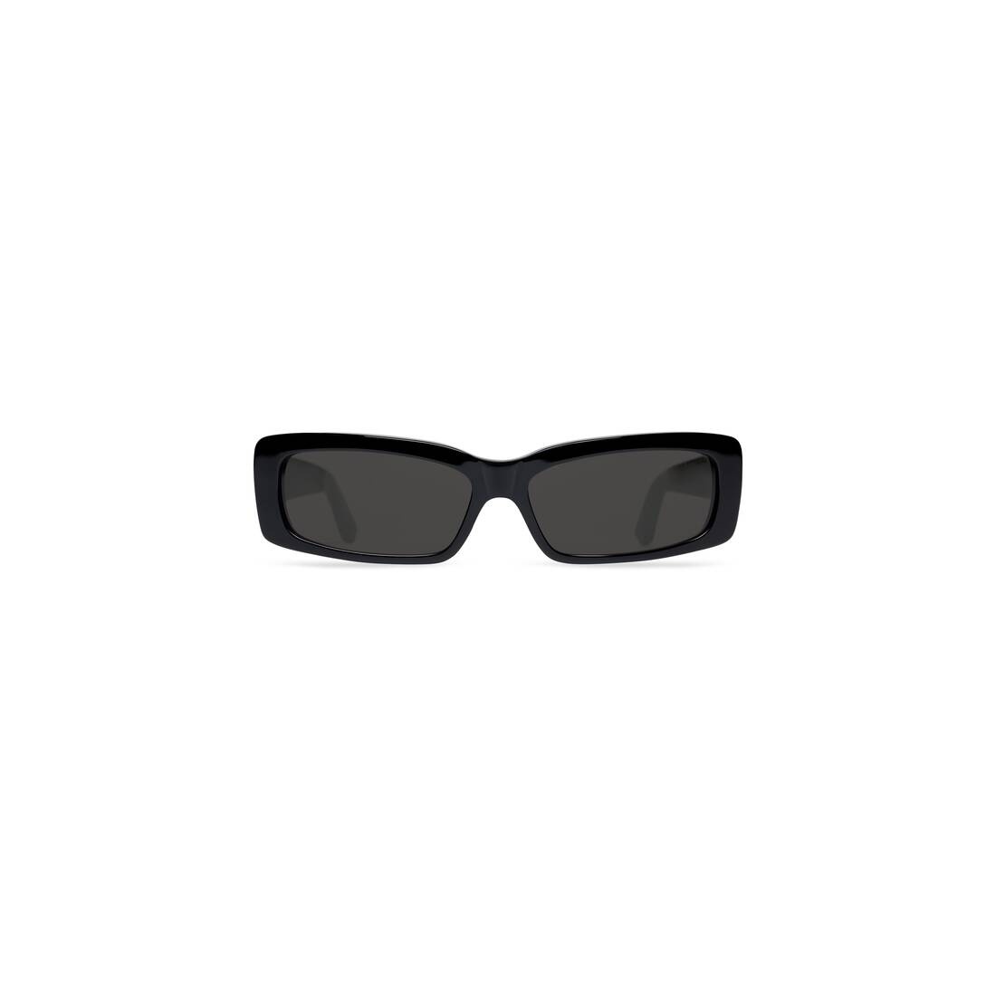 Oversize Rectangle Sunglasses  in Black - 1