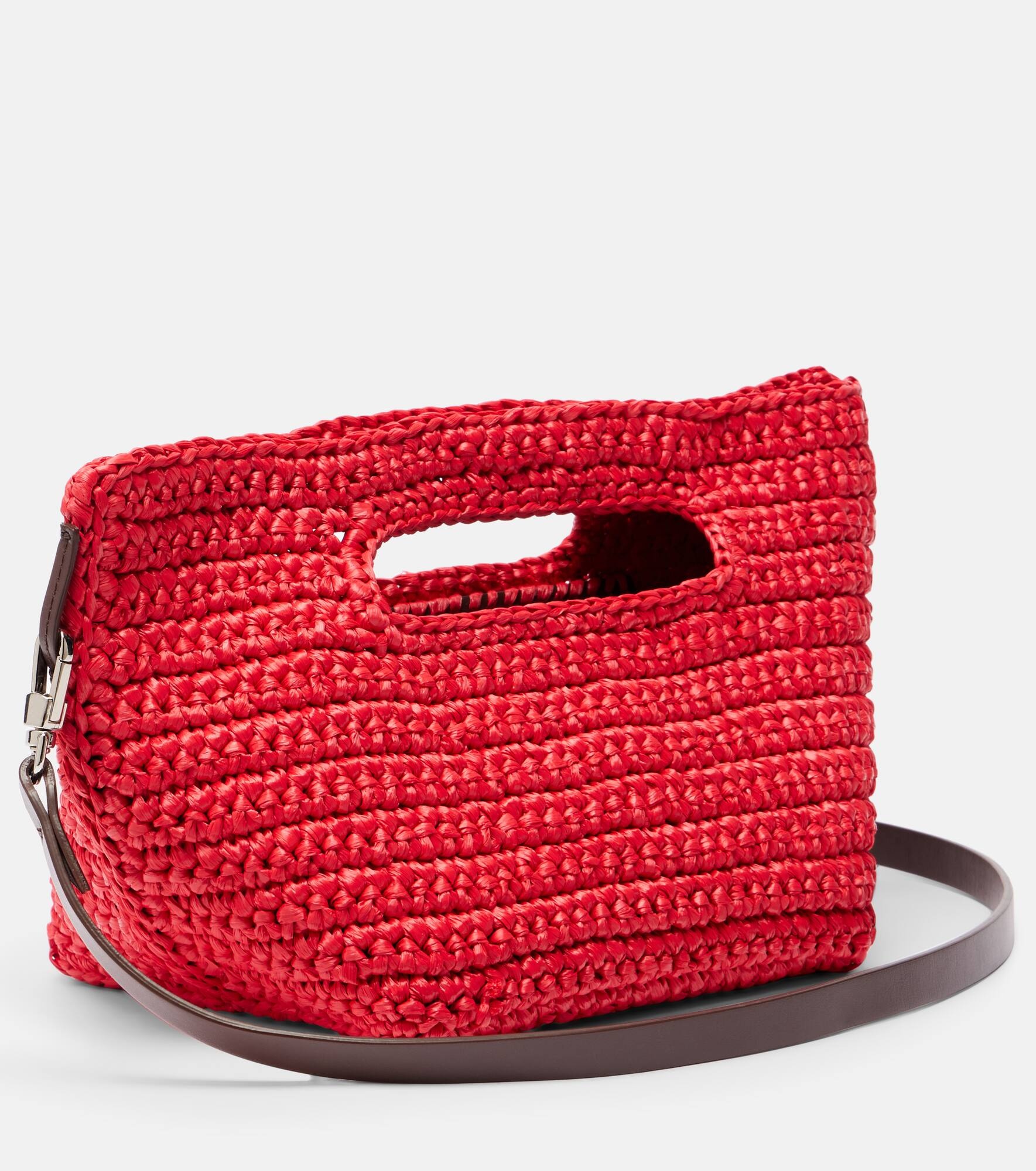 Via Dei Giardini 15 raffia-effect tote bag - 4