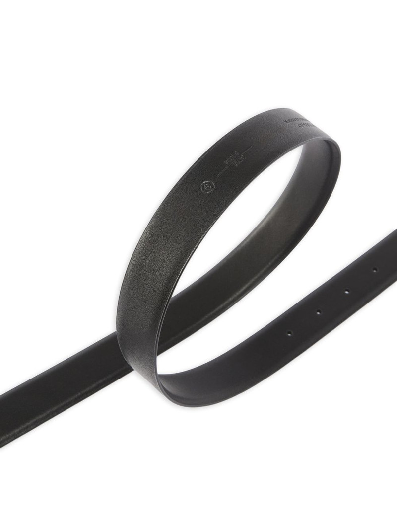 buckled leather belt 5