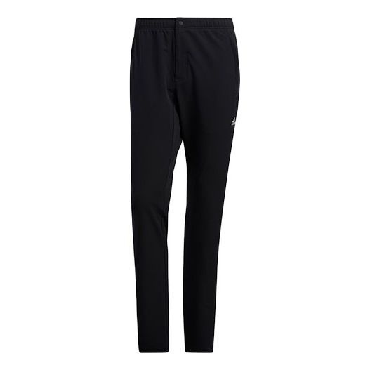 Men's adidas Lacing Elastic Waistband Slim Fit Sports Pants/Trousers/Joggers Black H13798 - 1