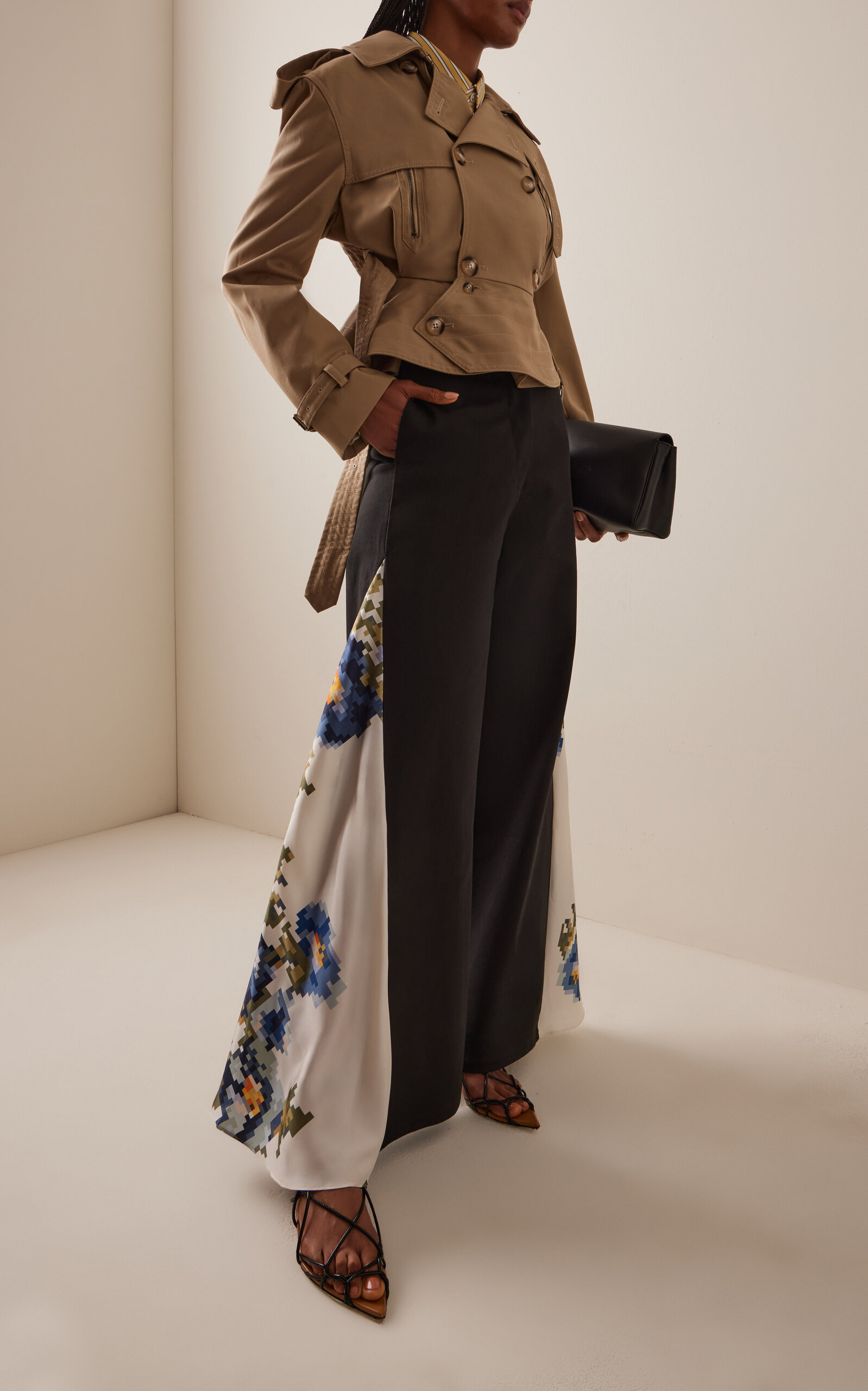 Eliza Cotton-Gabardine Peplum Trench Coat neutral - 3