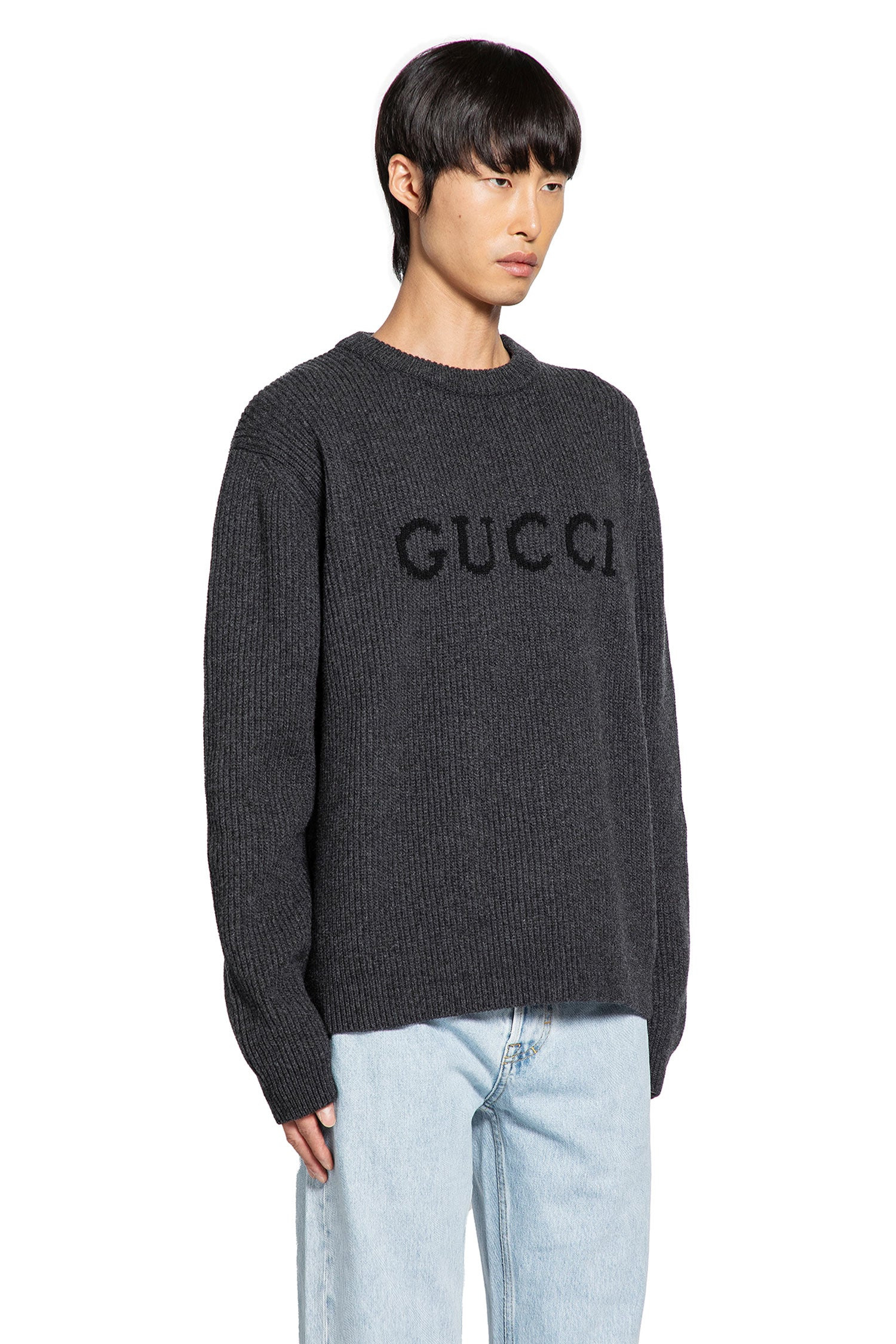 Wool Cashmere Logo Sweater - 2