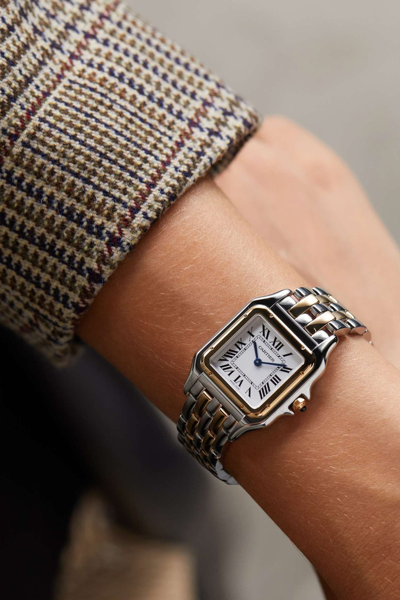 Cartier Panthère de Cartier 27mm medium 18-karat gold and stainless steel watch outlook