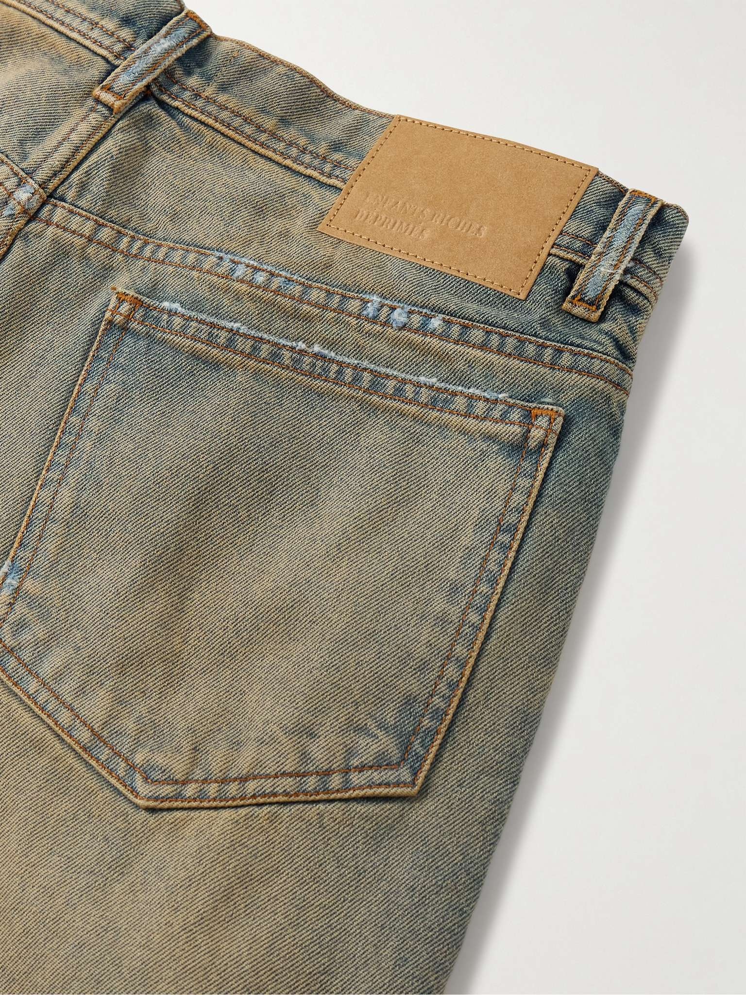 Corpse Pose Wide-Leg Distressed Jeans - 5