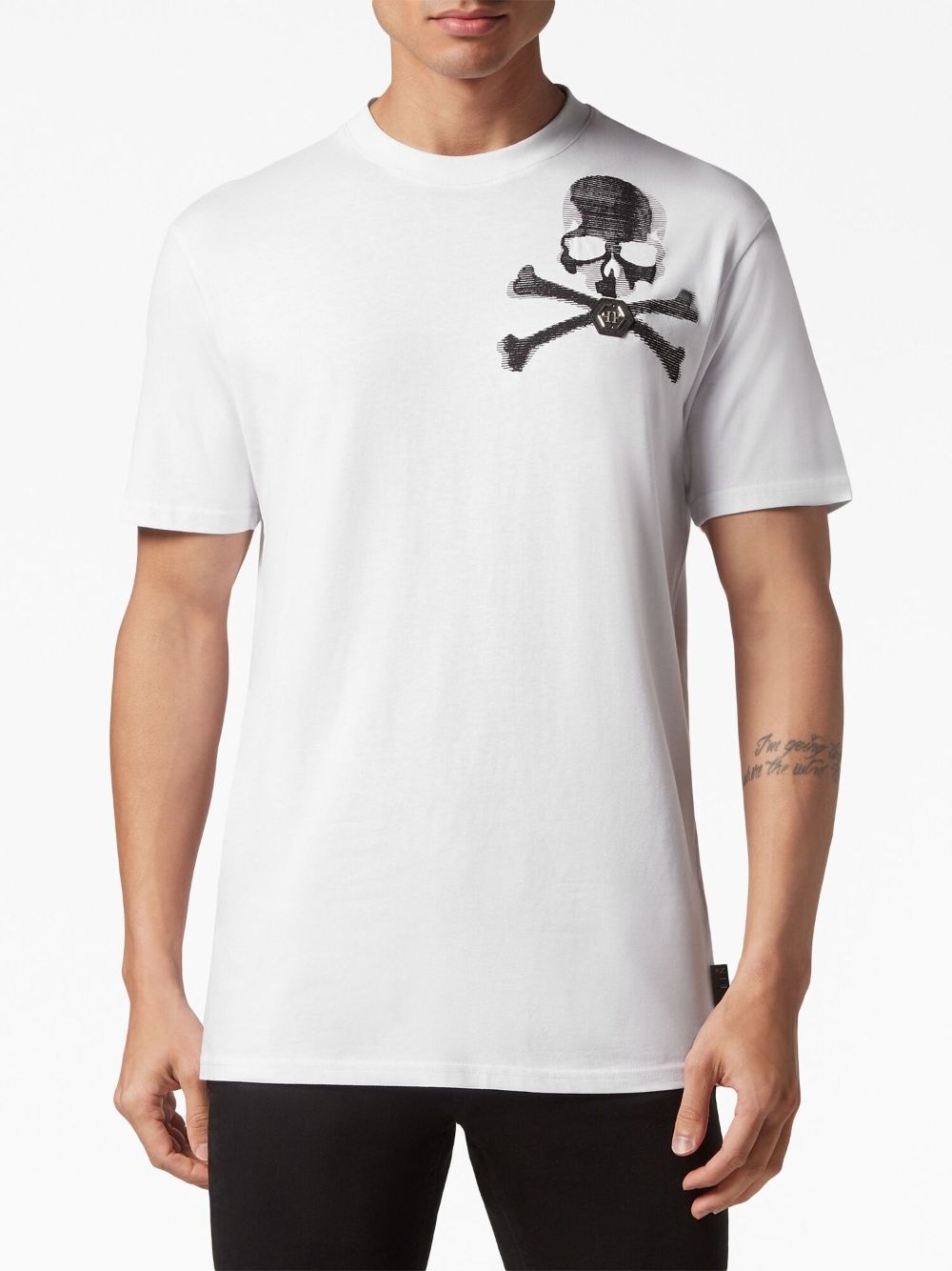 skull-print cotton T-shirt - 3