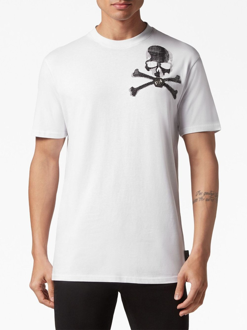 skull-print cotton T-shirt 3