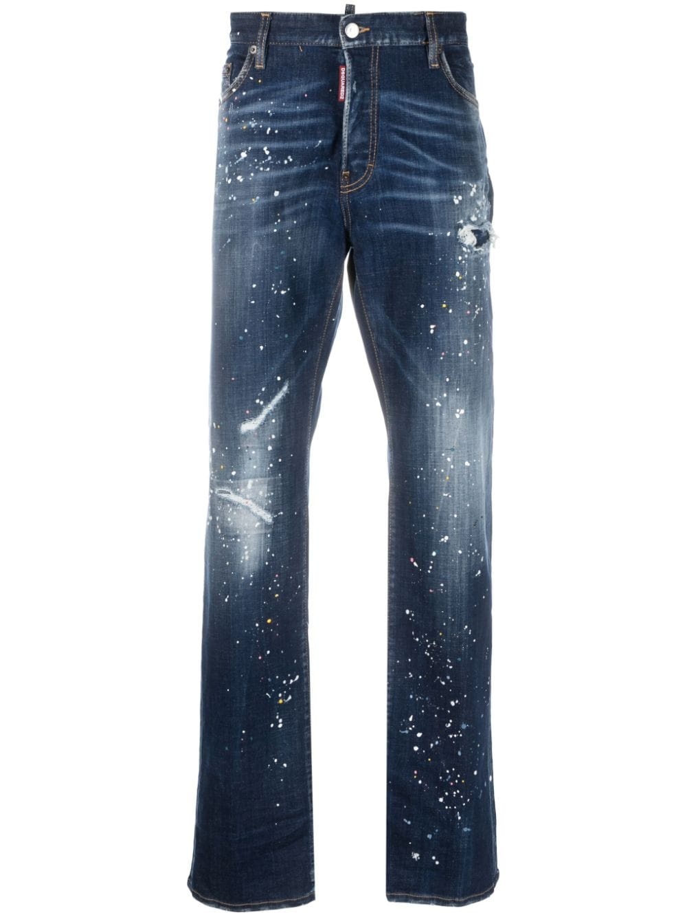 Twimphony paint-splatter straight-leg jeans - 1