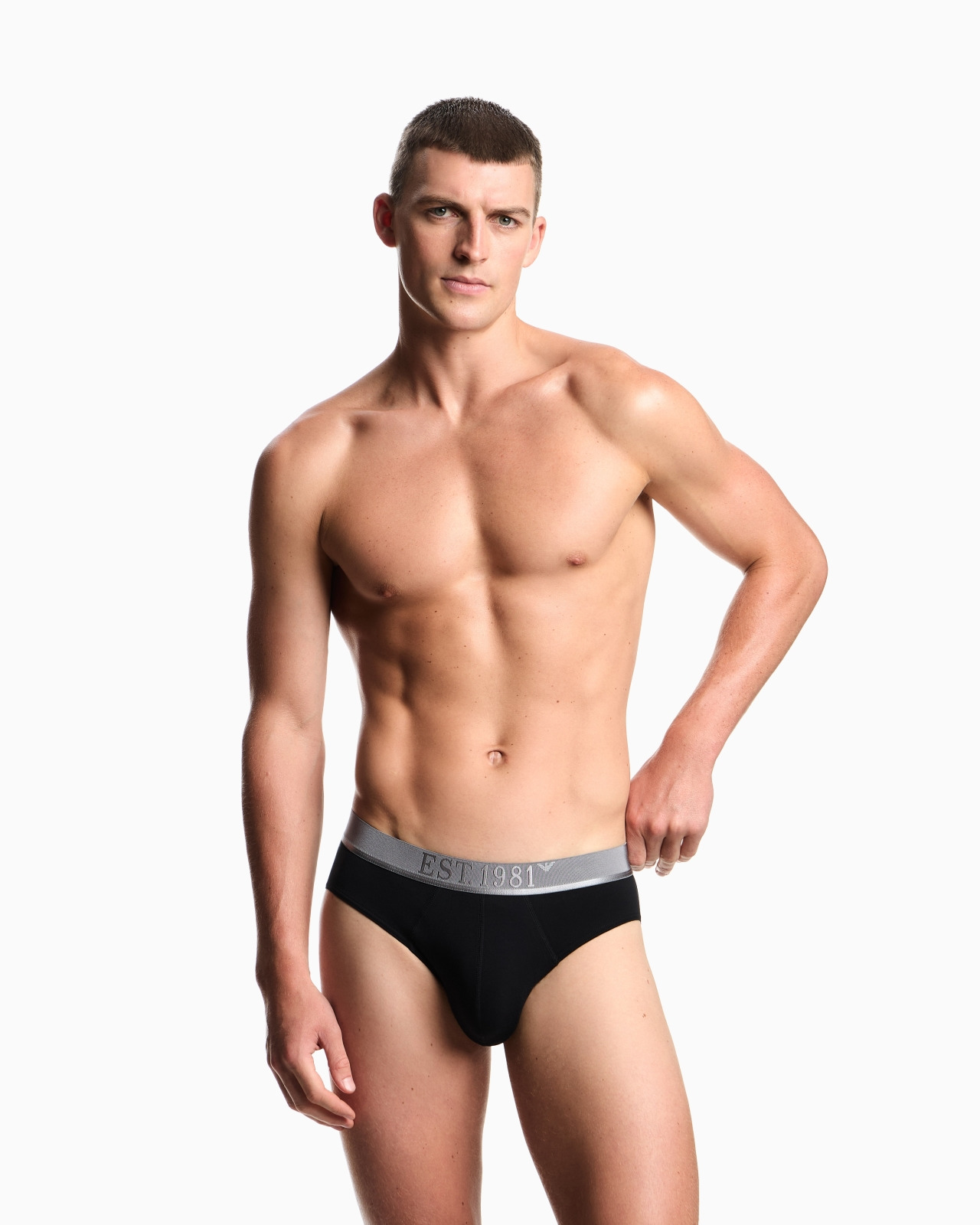 THREE-PACK OF ASV SHINY LOGOBAND ORGANIC JERSEY BRIEFS - 2