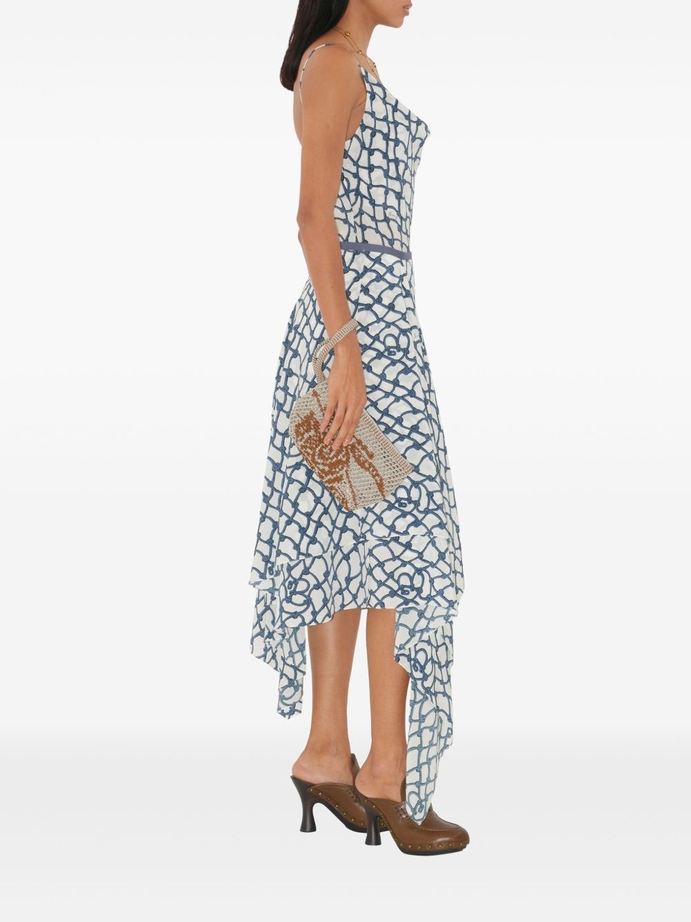 asymmetric-design midi skirt - 2
