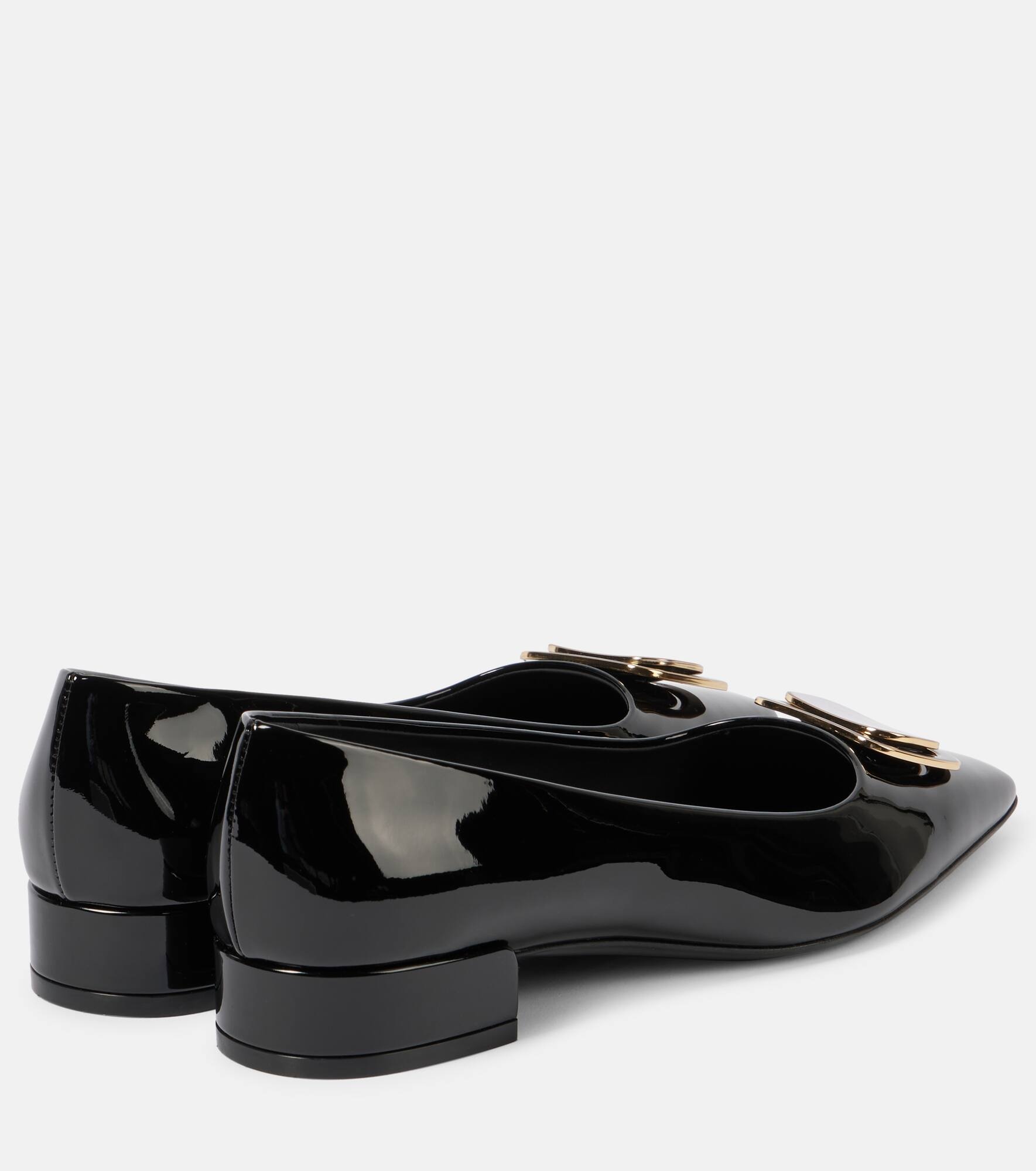Venera patent leather ballet flats - 3