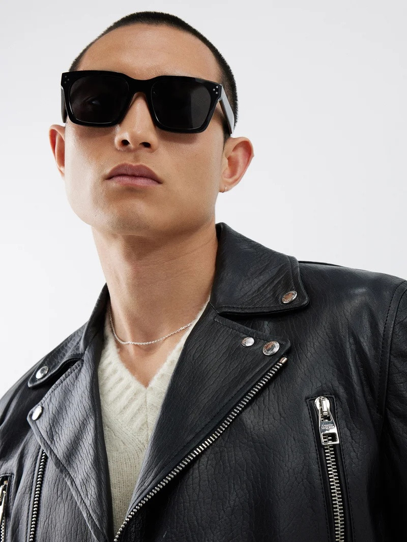 Bold D-frame acetate sunglasses 1