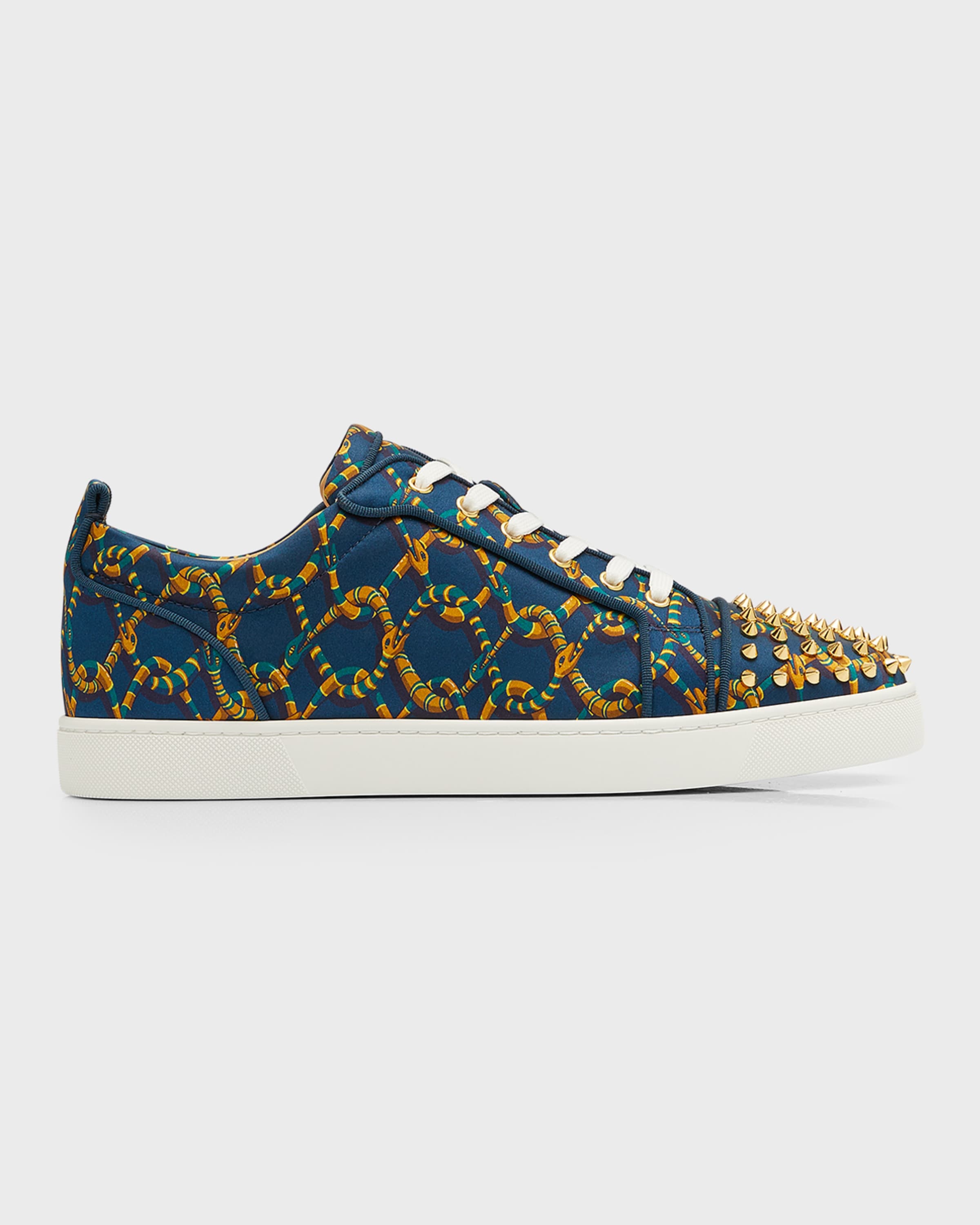 Christian Louboutin Men's Louis Junior Low-Top Sneakers