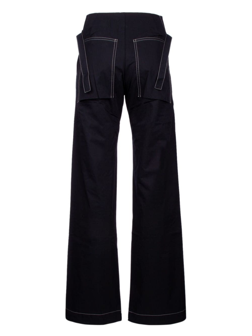 panelled flared trousers - 2