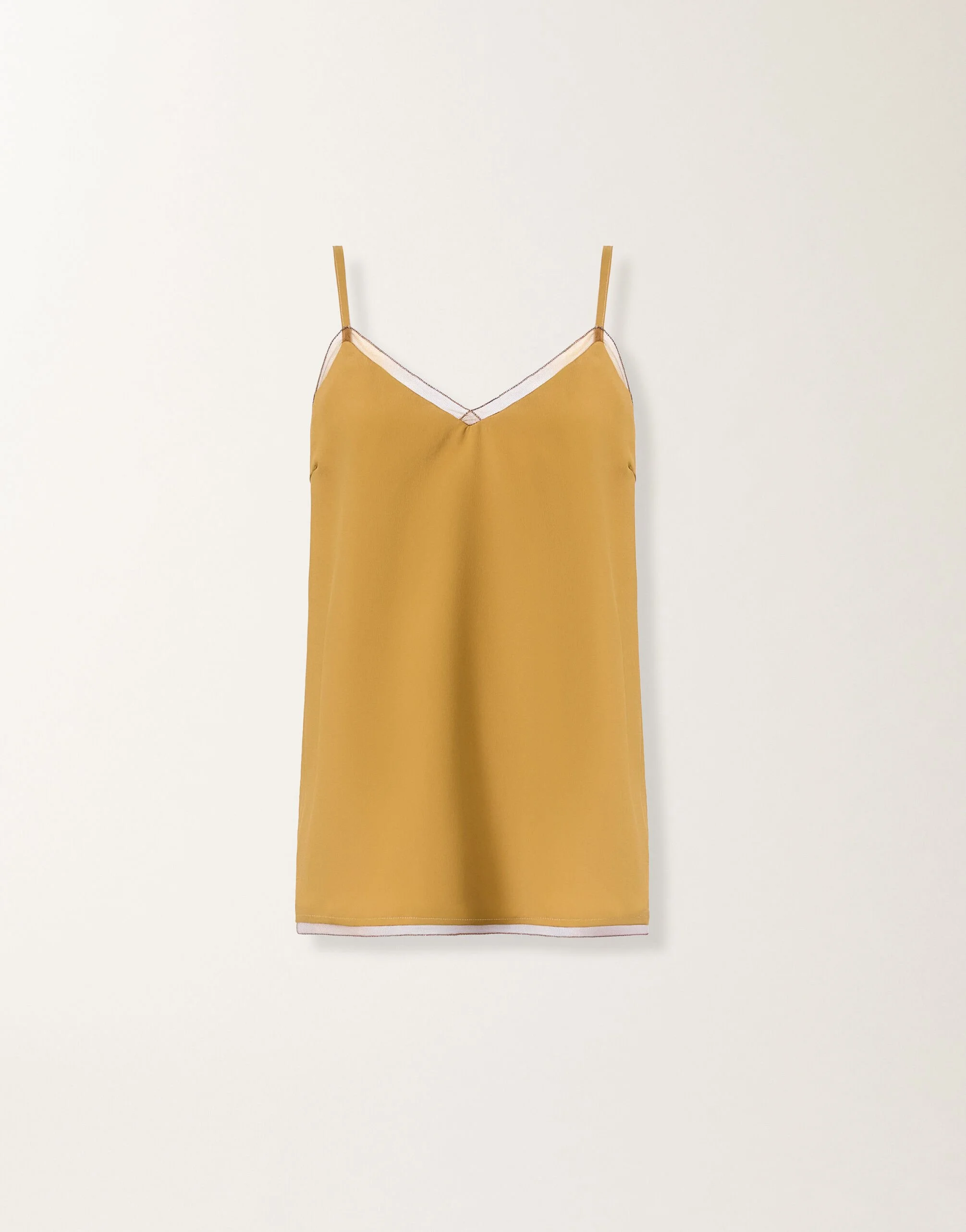Crepe de chine lingerie top - 1