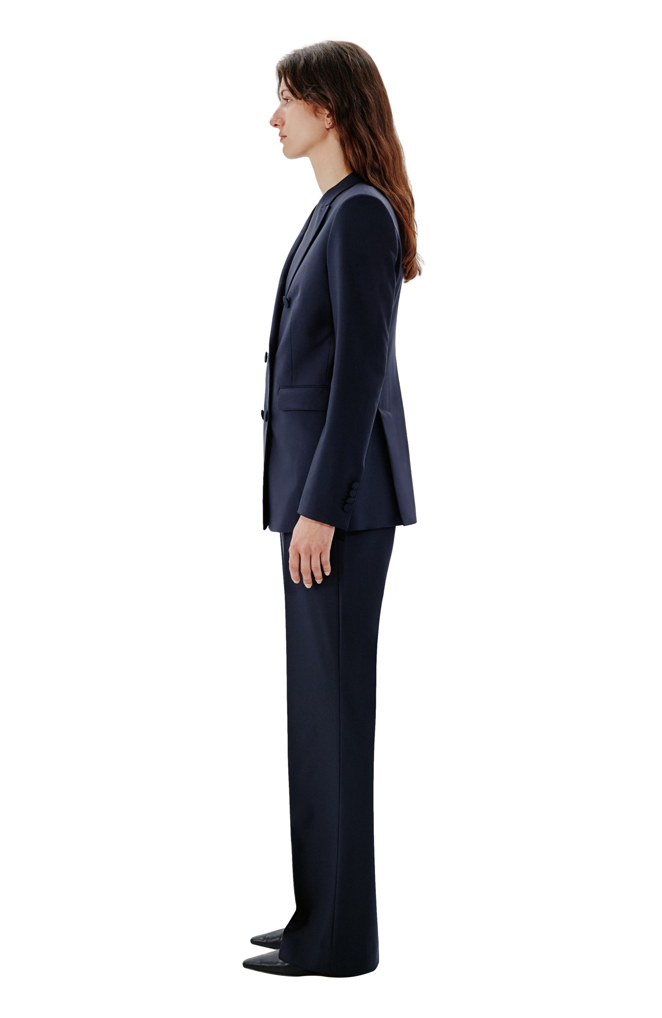 Another Tomorrow DOUBLE BREASTED JACKET in Navy at Nordstrom - 2