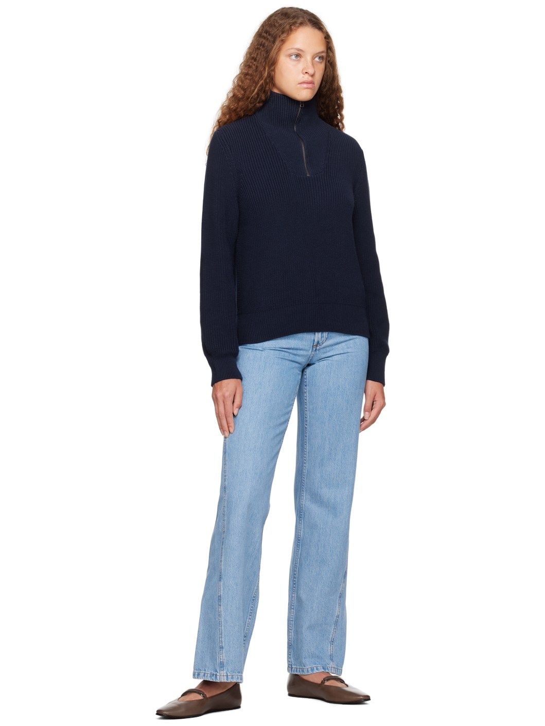 Navy Alexanne Turtleneck - 4